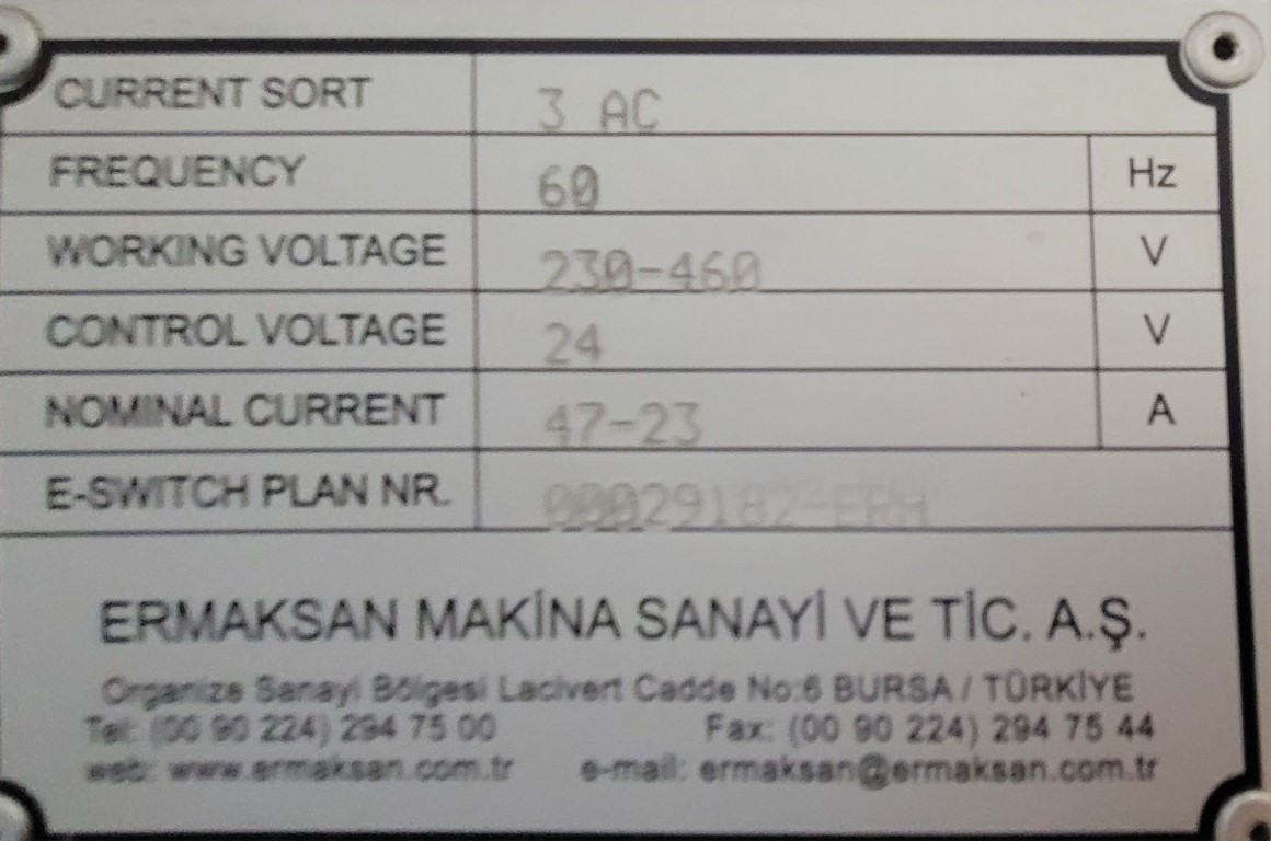 Ermaksan Power-Bend Pro 2600 - 100, Machine ID: 8933